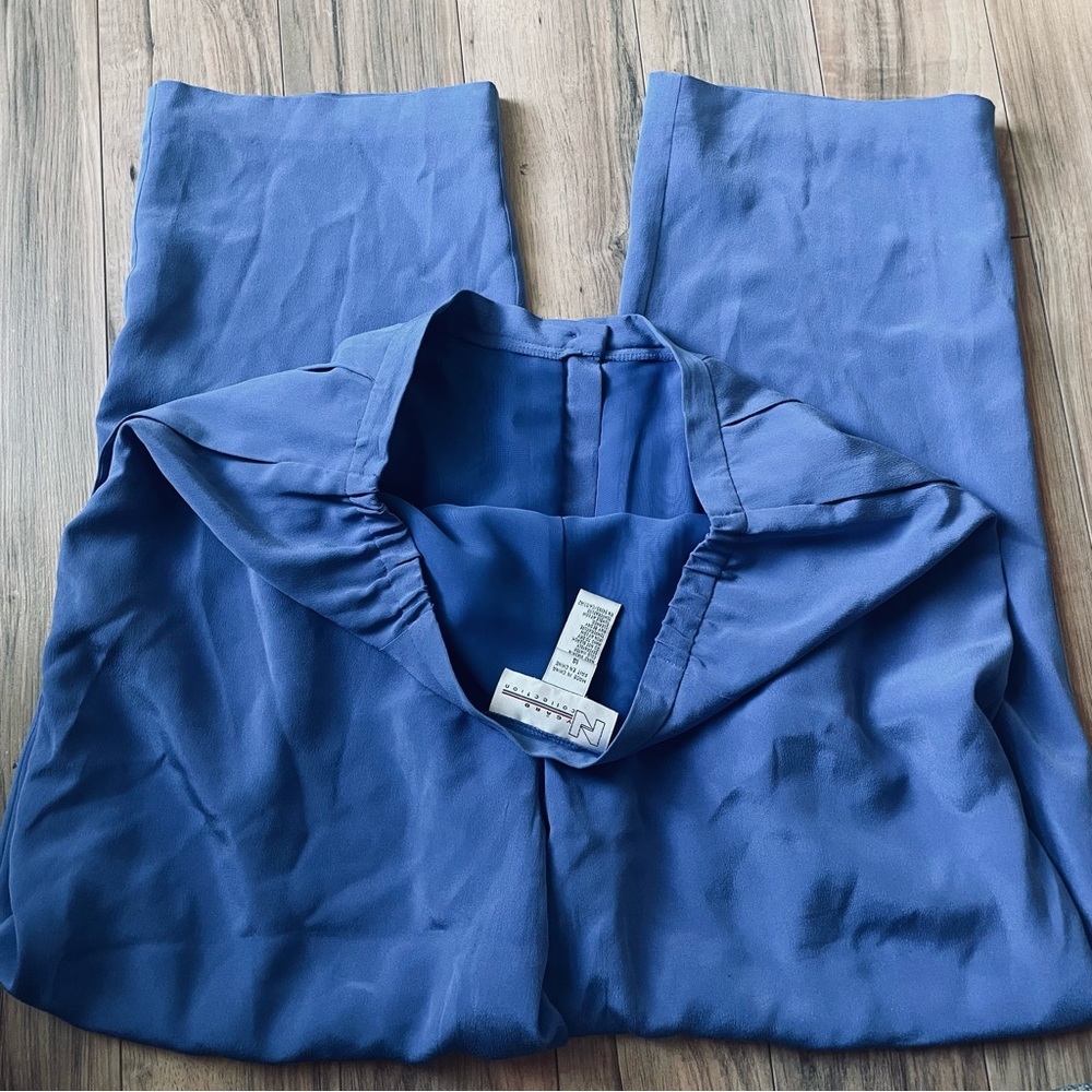 Blue silk pants - Picture 8 of 10